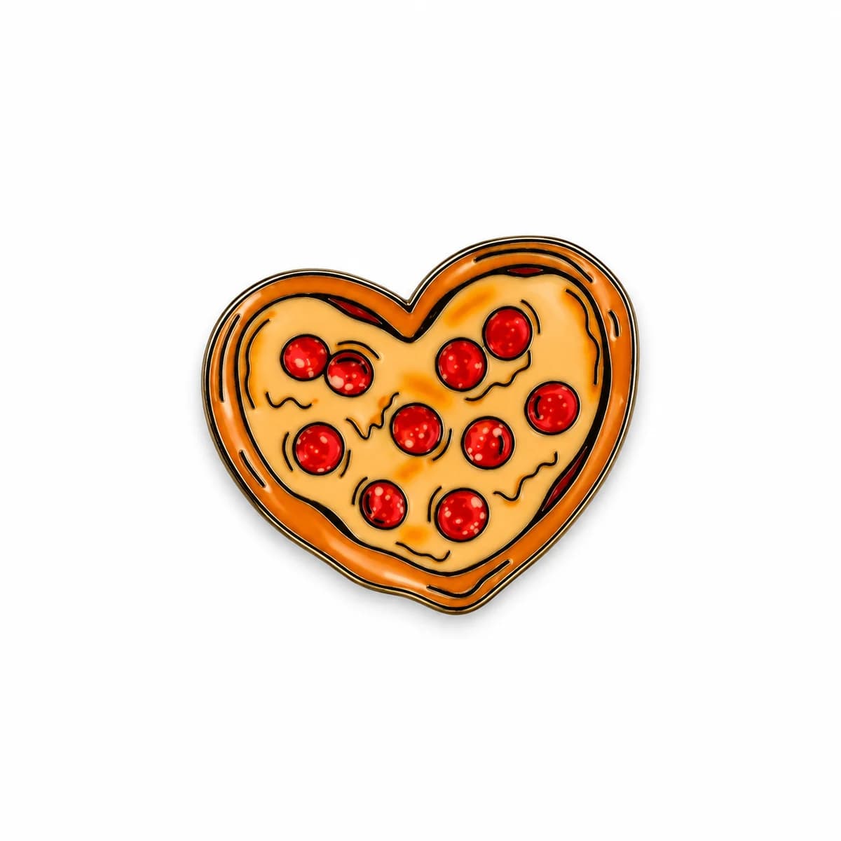 Pizza Lover Metal Enamel Sticker