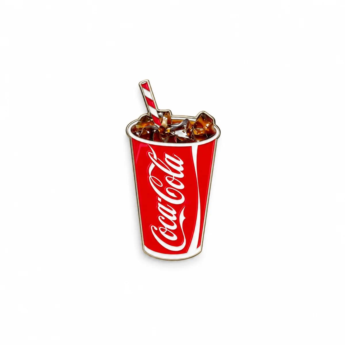 Cola To-Go Metal Enamel Charm