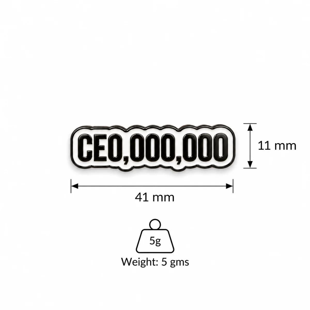 CEO Energy Metal Enamel Sticker