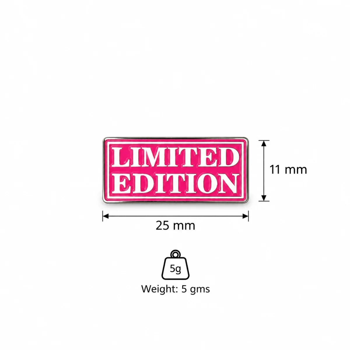 Limited Edition Metal Enamel Sticker