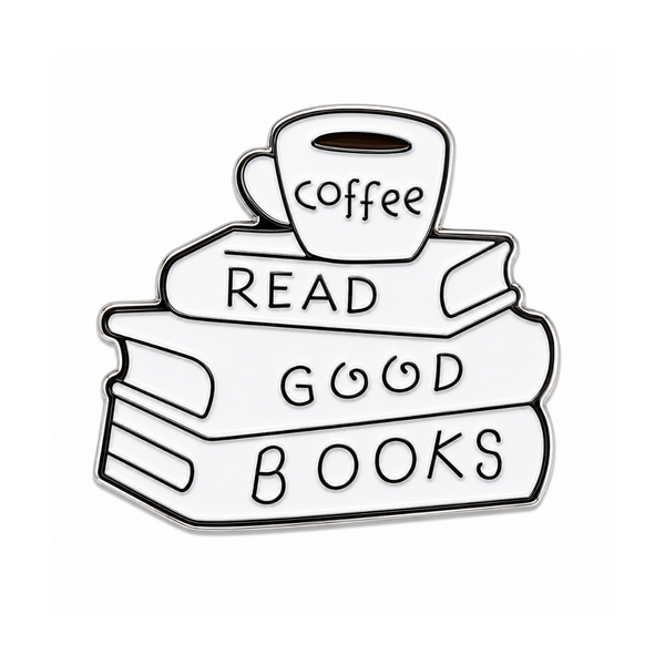 Coffee & Good Books Metal Charm