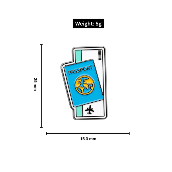 Boarding Pass Metal Charm