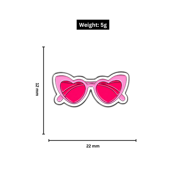 Heart Shades Metal Charm