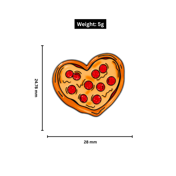 Pizza Lover Metal Charm