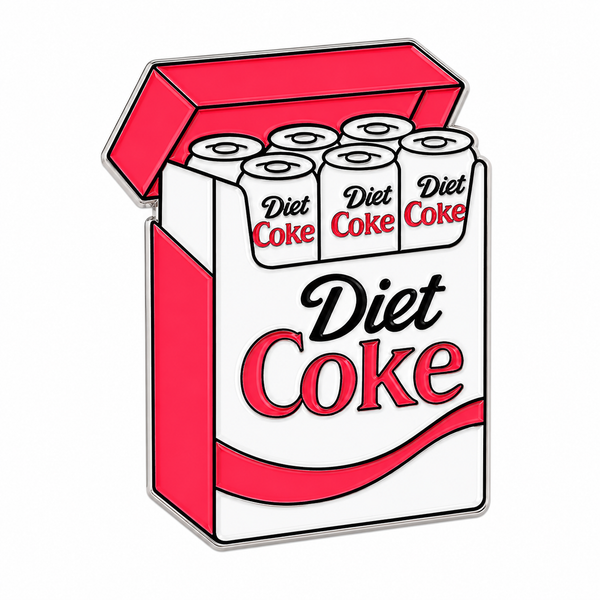 Diet Coke Box Metal Charm