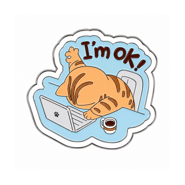 I'm OK! Metal Charm