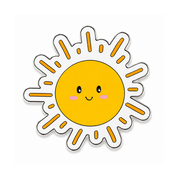 Sunshine Smiles Metal Charm